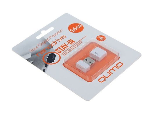 USB Флеш QUMO 16GB Nano White